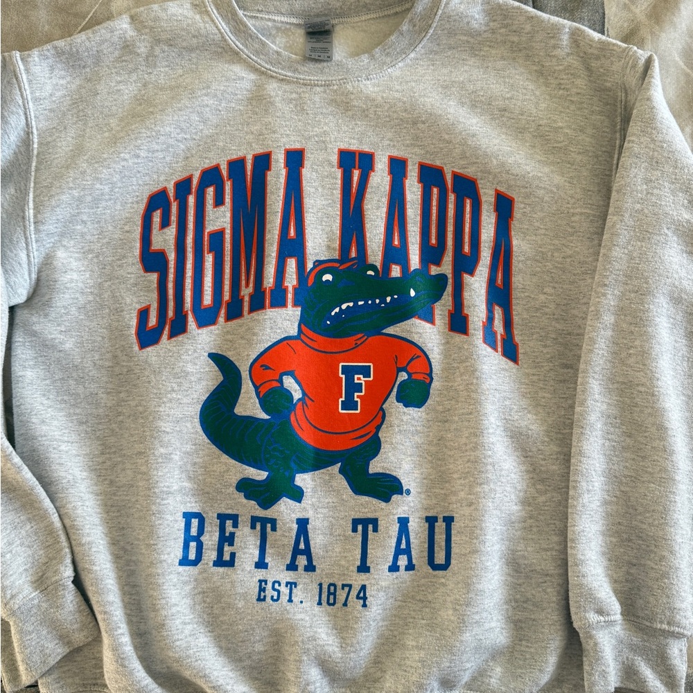 Gray Sigma Kappa Gator Sweatshirt